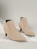 Botines de Mujer con Cierre Lateral y Tacón Delgado
