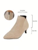 Botines de Mujer con Cierre Lateral y Tacón Delgado