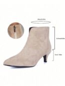 Botines de Mujer con Cierre Lateral y Tacón Delgado