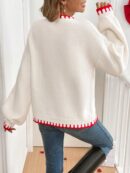 Cardigan Largo Oversize con Nudo en Color Sólido