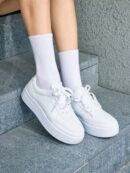 Zapatillas Casuales de Plataforma Impermeable con Cordones