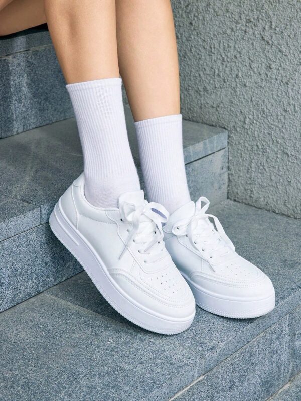 Zapatillas Casuales de Plataforma Impermeable con Cordones - Image 8