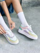 Zapatillas Casuales de Plataforma Impermeable con Cordones