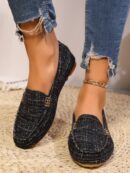 Mocasines de Lona Ligera en Talla Grande para Mujer