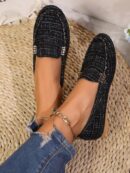 Mocasines de Lona Ligera en Talla Grande para Mujer