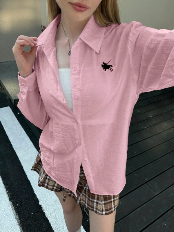 Camisa Estampada con Manga Larga y Hombros Caídos - Image 74
