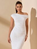 Vestido Largo Asimétrico Elegante Ajustado