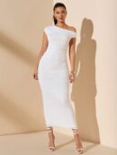 Vestido Largo Asimétrico Elegante Ajustado