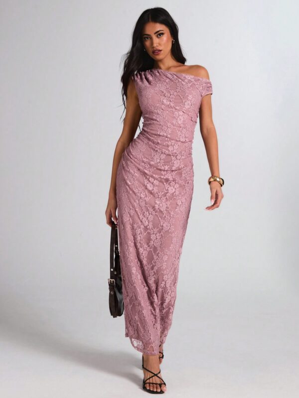 Vestido Largo Asimétrico Elegante Ajustado - Image 66