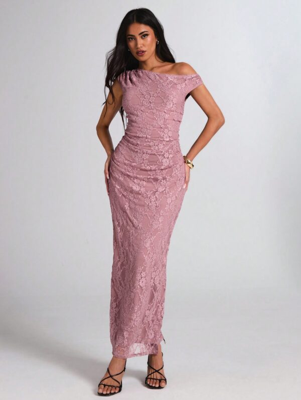 Vestido Largo Asimétrico Elegante Ajustado - Image 67