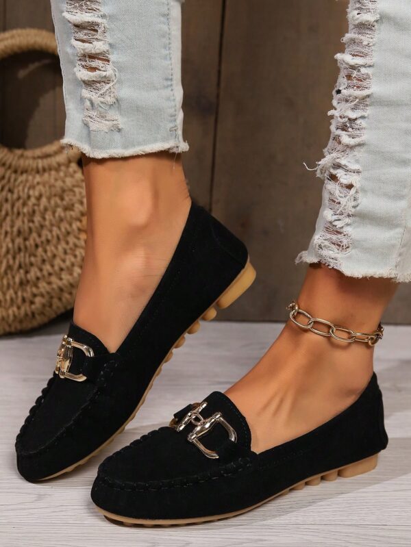 Mocasines Casuales de Mujer con Hebilla Metálica - Image 12