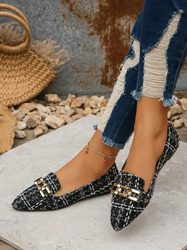 Mocasines Elegantes de Gamuza Negra con Punta Afilada - Image 58