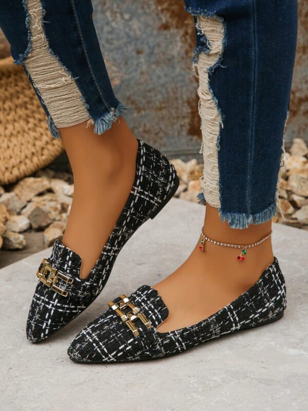 Mocasines Elegantes de Gamuza Negra con Punta Afilada - Image 59