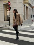 Abrigo de Punto Corto y Sobredimensionado para Otoño/Invierno