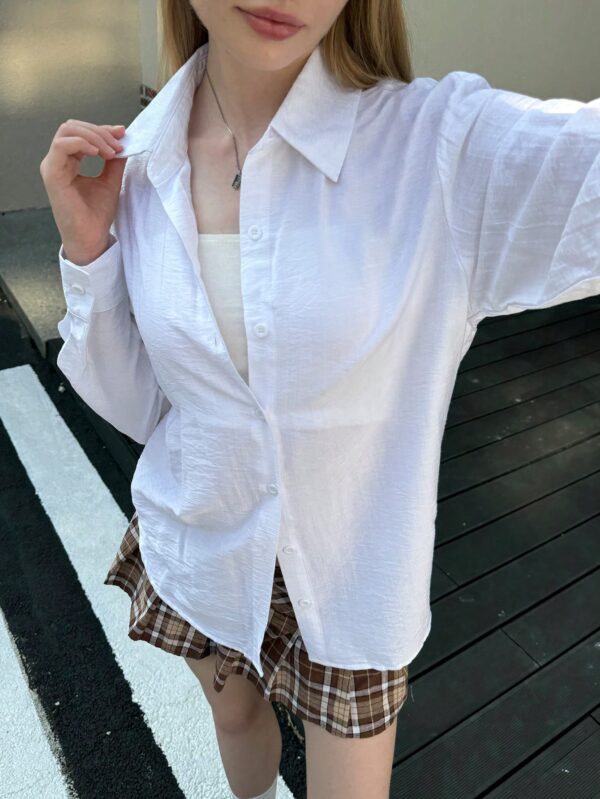 Camisa Estampada con Manga Larga y Hombros Caídos - Image 19