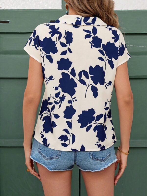 Blusa de Verano con Estampado Geométrico y Manga Murciélago - Image 41