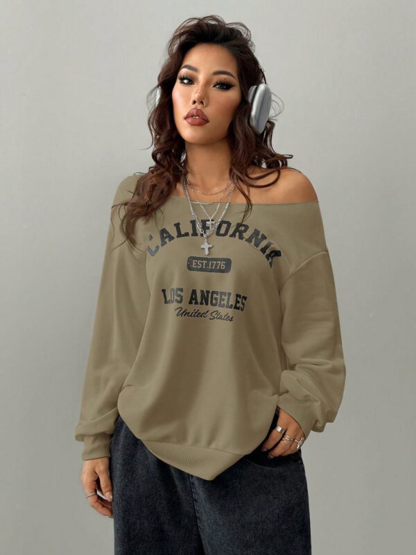 Sudadera de Punto Gris con Estampado y Manga Larga para Otoño/Invierno - Image 33