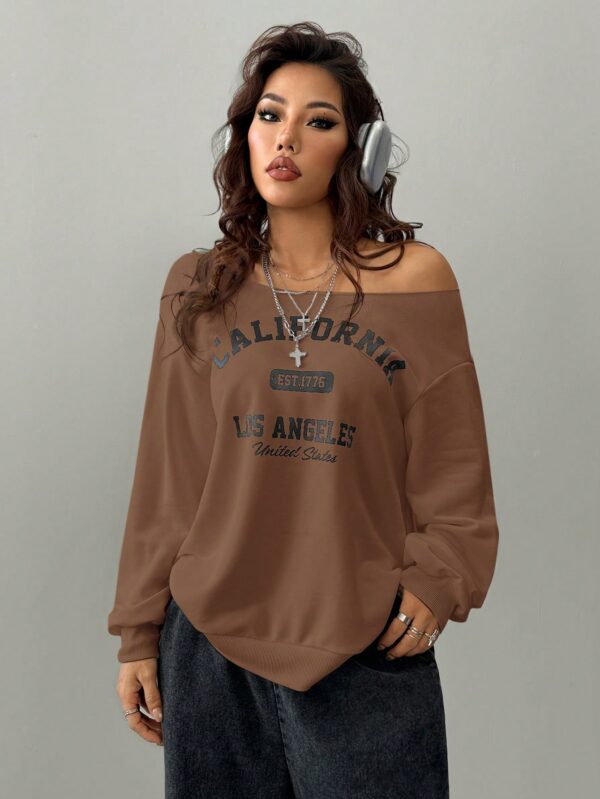 Sudadera de Punto Gris con Estampado y Manga Larga para Otoño/Invierno - Image 27