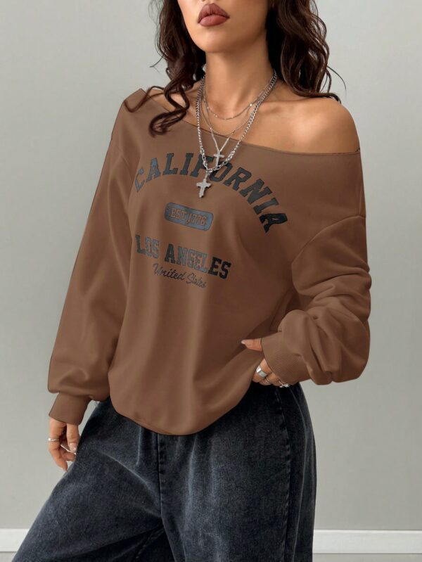 Sudadera de Punto Gris con Estampado y Manga Larga para Otoño/Invierno - Image 28