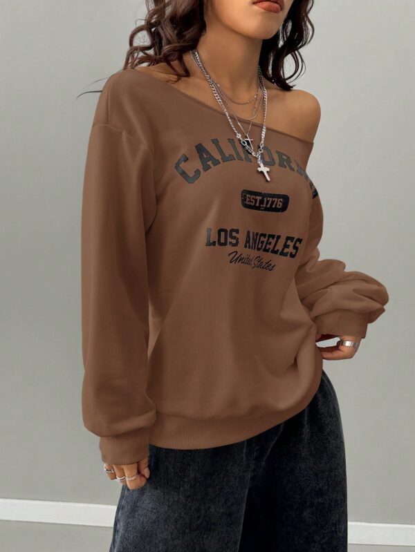 Sudadera de Punto Gris con Estampado y Manga Larga para Otoño/Invierno - Image 30