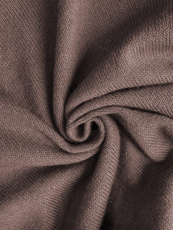 Sweater de Punto en Color Sólido con Manga Corta - Image 13