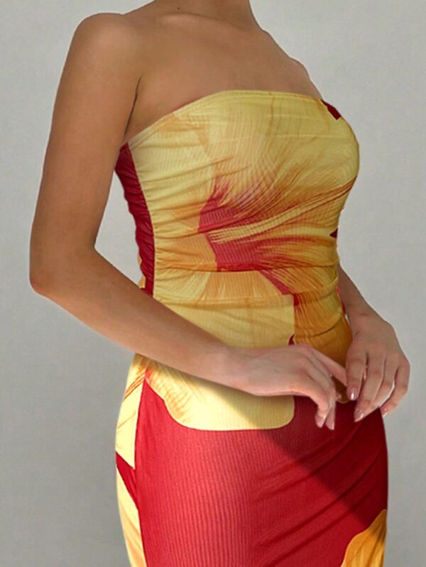 Vestido Tubo Asimétrico para Cena Romántica sin Mangas - Image 22