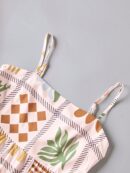 Vestido Largo Estampado Vintage con Tirantes Finos
