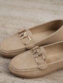 Mocasines Casuales de Mujer con Hebilla Metálica
