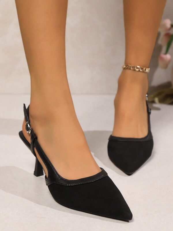 Zapatos de Tacón Elegantes con Correa Trasera y Tacón Piramidal - Image 49