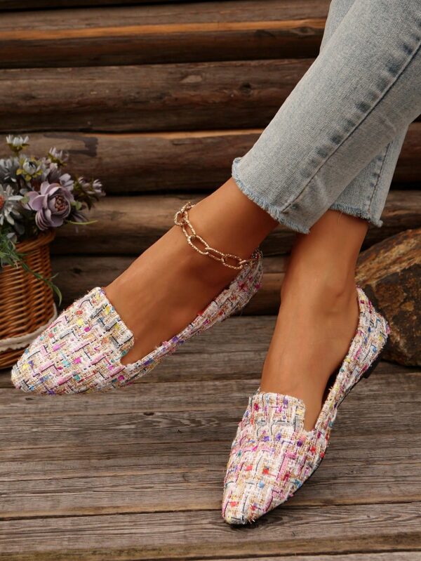 Zapatos Planos Estampados con Punta Afilada y Diseño Deslizable - Image 36