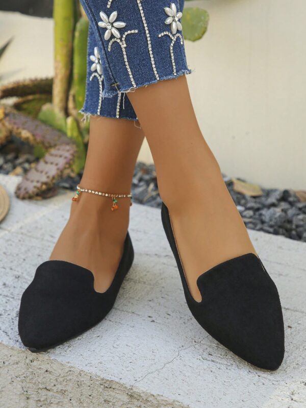 Zapatos Planos Estampados con Punta Afilada y Diseño Deslizable - Image 41