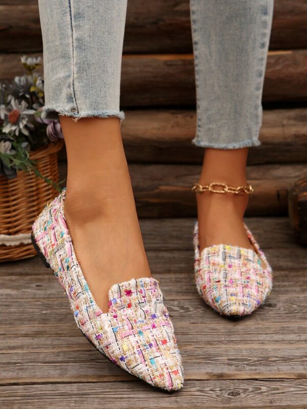 Zapatos Planos Estampados con Punta Afilada y Diseño Deslizable - Image 33
