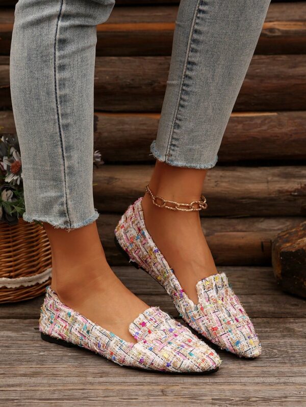 Zapatos Planos Estampados con Punta Afilada y Diseño Deslizable - Image 34