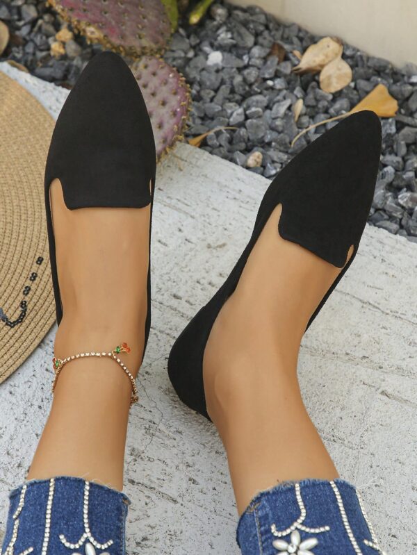 Zapatos Planos Estampados con Punta Afilada y Diseño Deslizable - Image 43