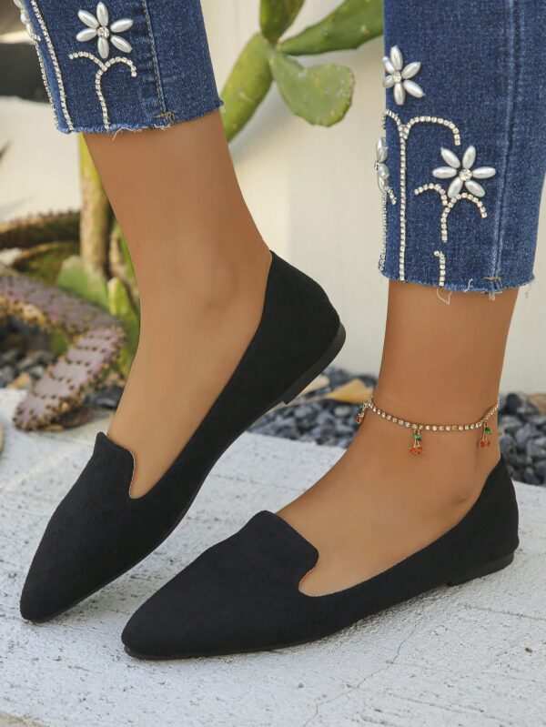Zapatos Planos Estampados con Punta Afilada y Diseño Deslizable - Image 42