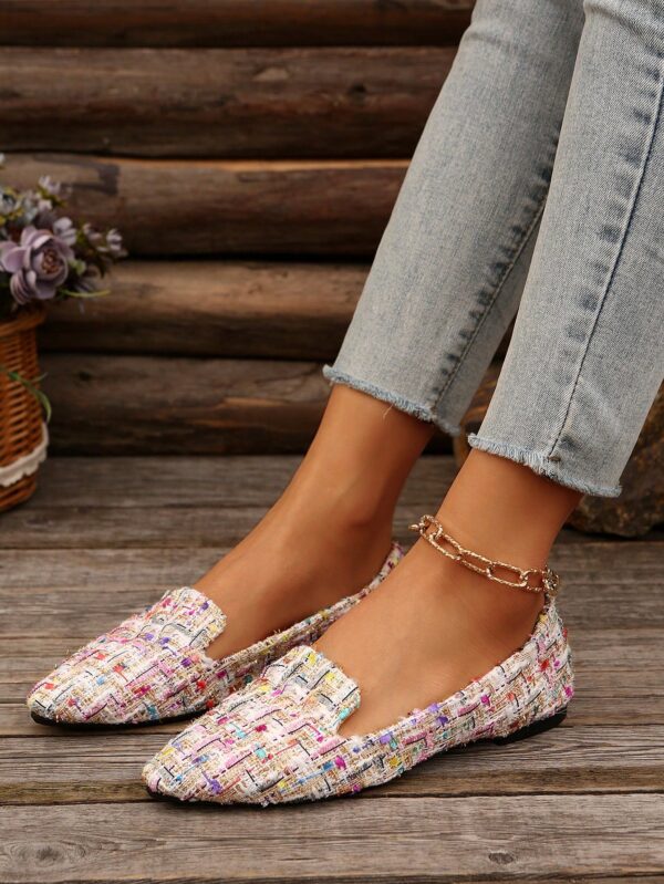 Zapatos Planos Estampados con Punta Afilada y Diseño Deslizable - Image 35