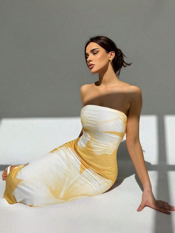 Vestido Tubo Asimétrico para Cena Romántica sin Mangas - Image 29