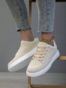 Zapatillas Deportivas Casual para Mujer en Blanco Chic