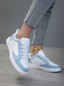 Zapatillas Deportivas Casual para Mujer en Blanco Chic