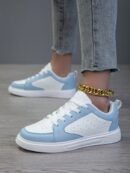 Zapatillas Deportivas Casual para Mujer en Blanco Chic