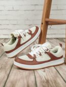 Zapatillas de Skate Outdoor de Cuero y Malla Transpirable