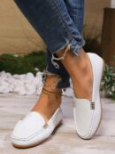 Mocasines de Lona Ligera en Talla Grande para Mujer