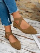 Zapatos Planos Negros Clásicos con Punta Afilada para Mujer
