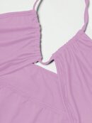 Vestido Largo Halter Sin Mangas con Espalda Descubierta y Abertura Lateral