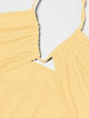 Vestido Largo Halter Sin Mangas con Espalda Descubierta y Abertura Lateral