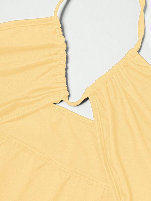 Vestido Largo Halter Sin Mangas con Espalda Descubierta y Abertura Lateral - Image 52