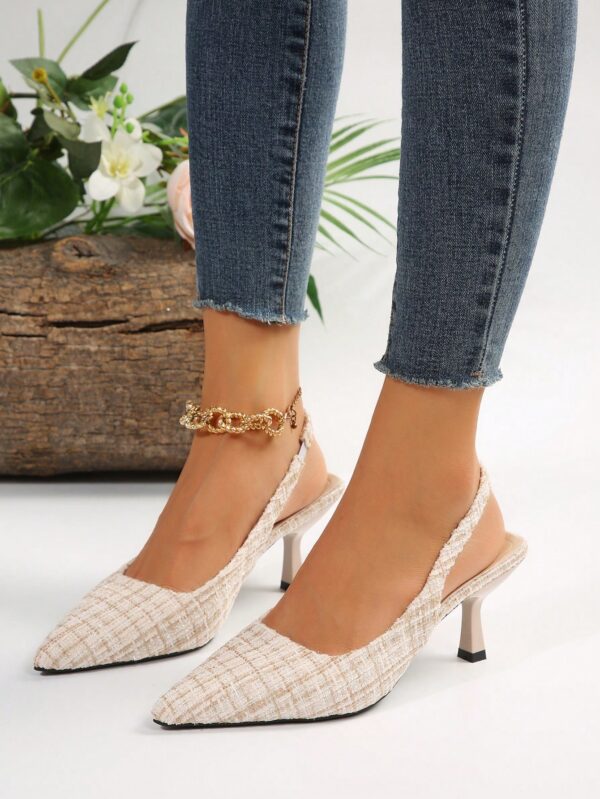 Zapatos de Tacón Elegantes con Correa Trasera y Tacón Piramidal - Image 26