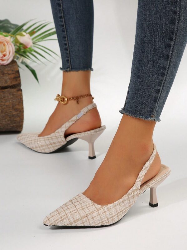 Zapatos de Tacón Elegantes con Correa Trasera y Tacón Piramidal - Image 23