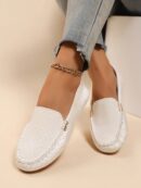 Mocasines de Lona Ligera en Talla Grande para Mujer