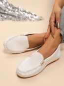 Mocasines de Lona Ligera en Talla Grande para Mujer